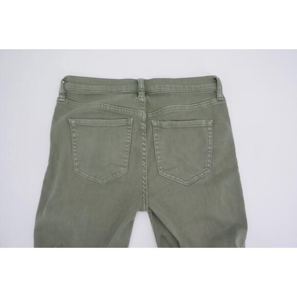 Free People Green Great Heights Distressed Skinny Crop Jeans Size 25 - Picture 10 of 10